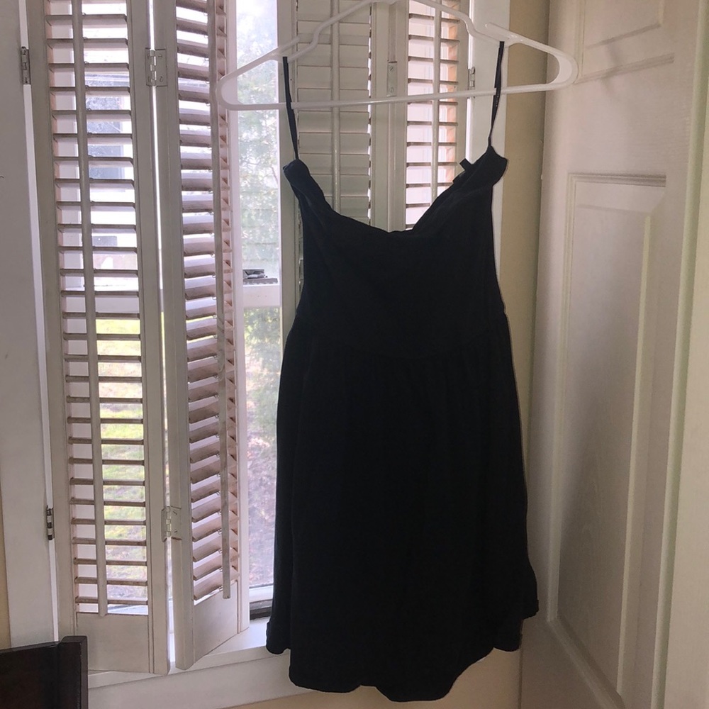 Talula black strapless mini dress, cute open back - Picture 1 of 3